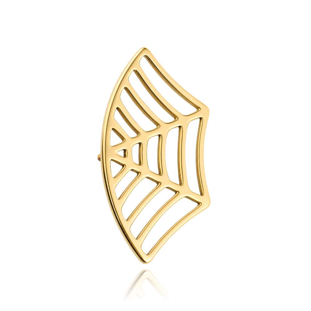 Titanium attachment - spider web - gold - TNA-251