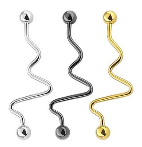 Industrial ozdobny fala srebrny - IND-005