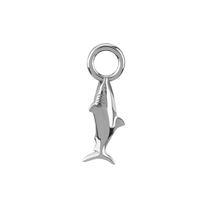 Charms - CoCr NF - shark - silver - D-095