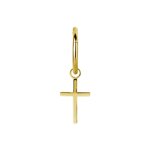 Charms - cross - gold - D-107