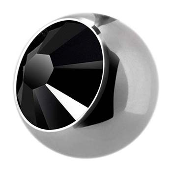 Titanium ball for threaded pins with black zirconia - TCZ-002