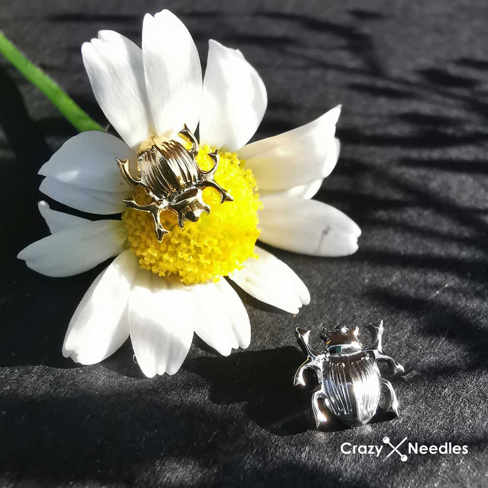 Titanium attachment beetle - gold - TNA-198