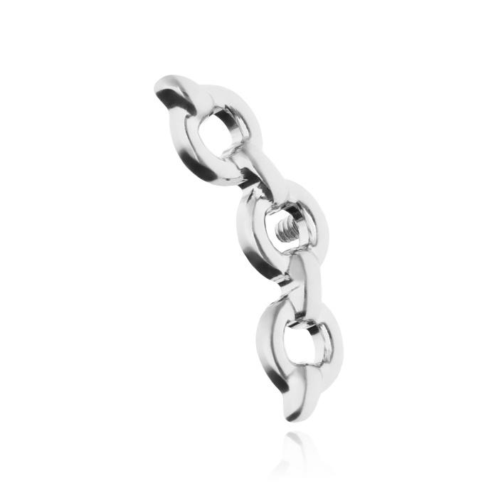 Titanium attachment cluster chain - silver - TNA-110