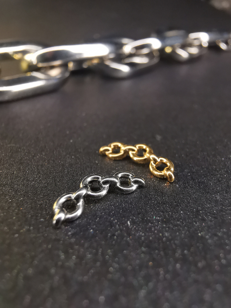 Titanium attachment cluster chain - silver - TNA-110