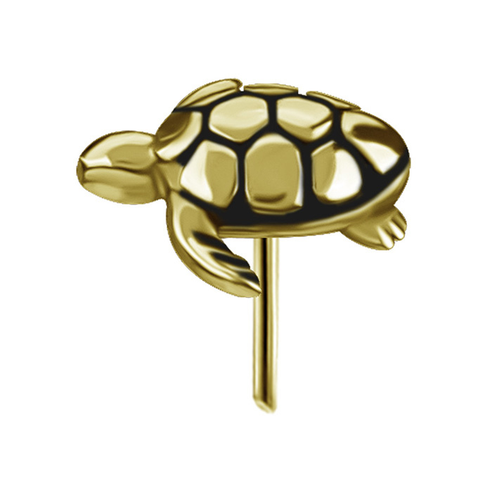 Attachment push in - turtle - gold - PI-033