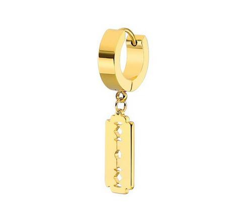 HUGGIE gold razor earring - KH-007