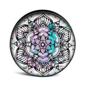 Plug akrylowy odkręcany - MANDALA - PT-016