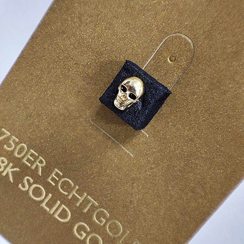 attachment 18K gold - skull - GD18K-009