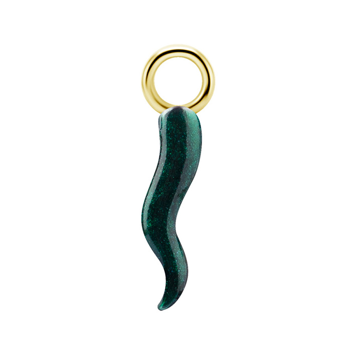Charms - CoCr NF - green - gold - D-102