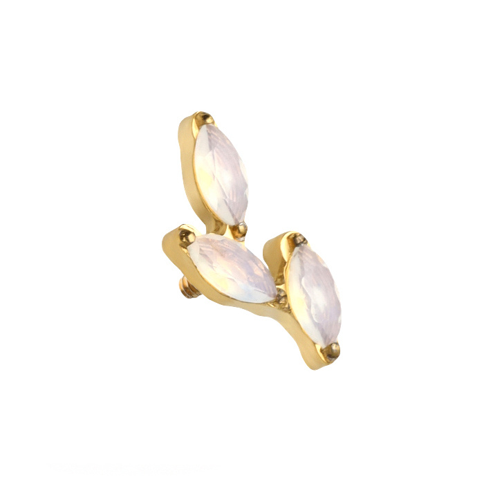 Titanium attachment milky gold zirconia - TNA-016