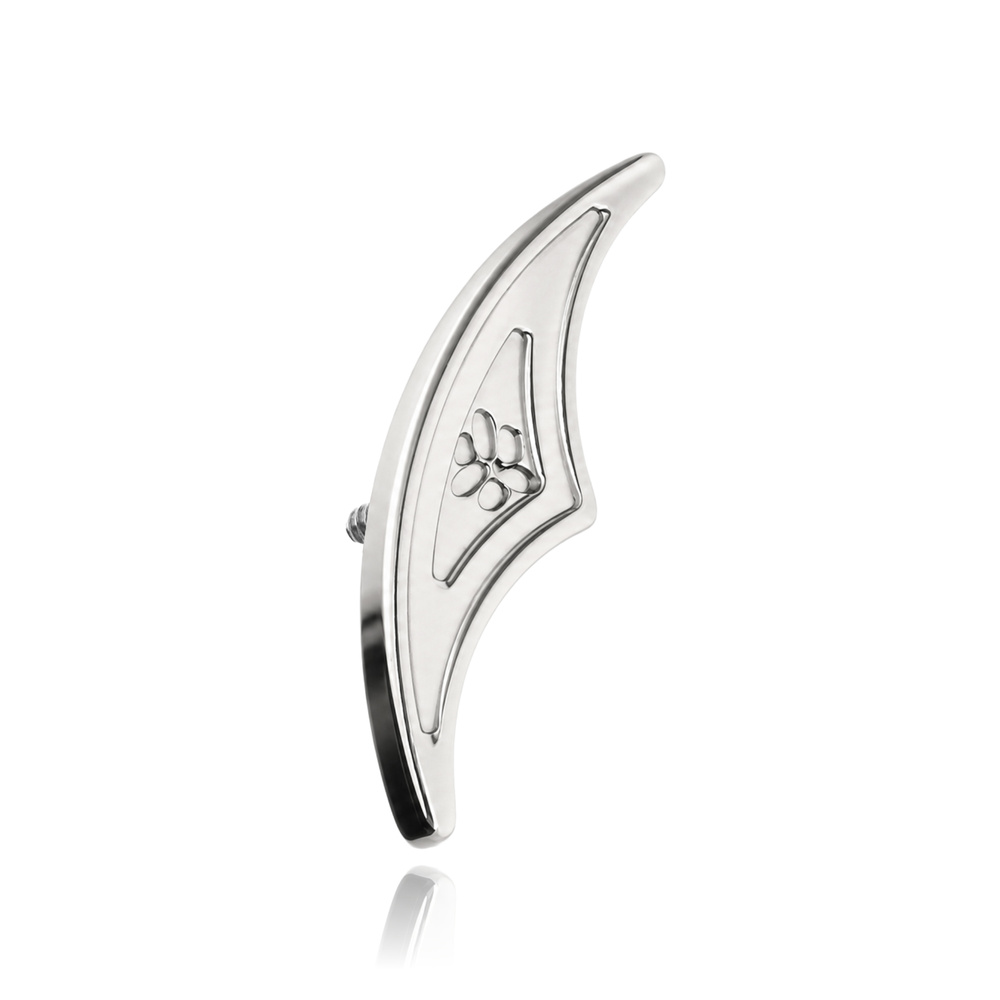 Titanium attachment - decorative - silver - TNA-250