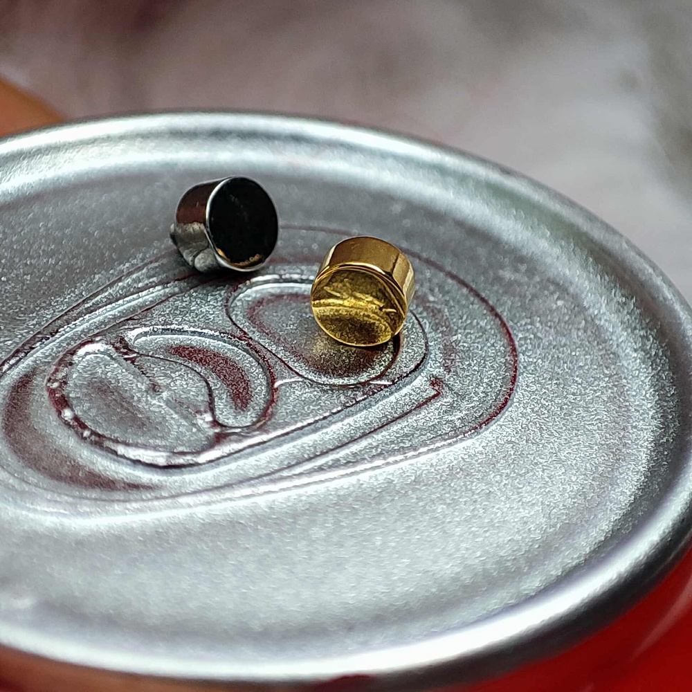 Tytanowa nakrętka srebrna dysk - TNA-023