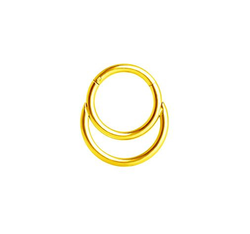 Gold clicker ring - K-025