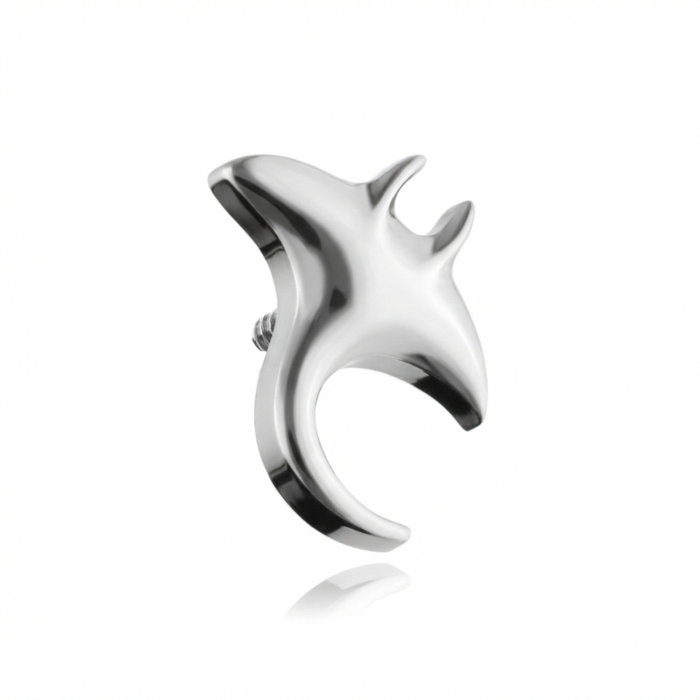 Titanium attachment stingray - silver - TNA-227