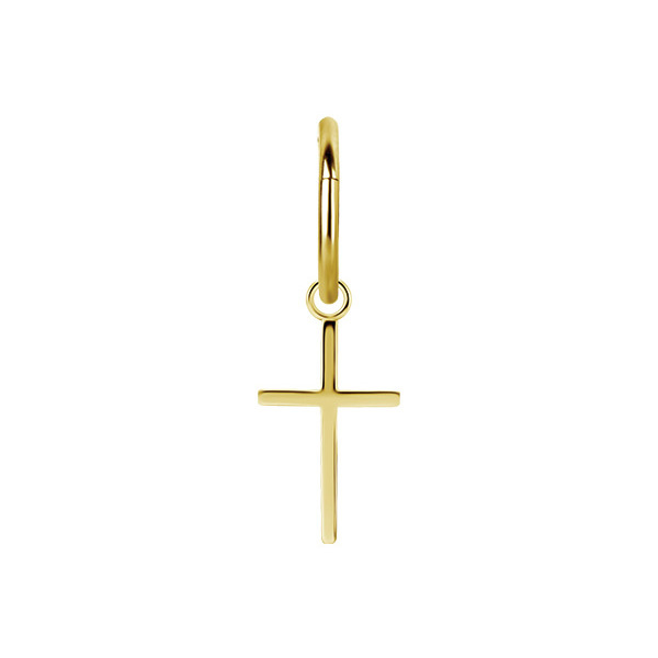 Charms - cross - gold - D-107