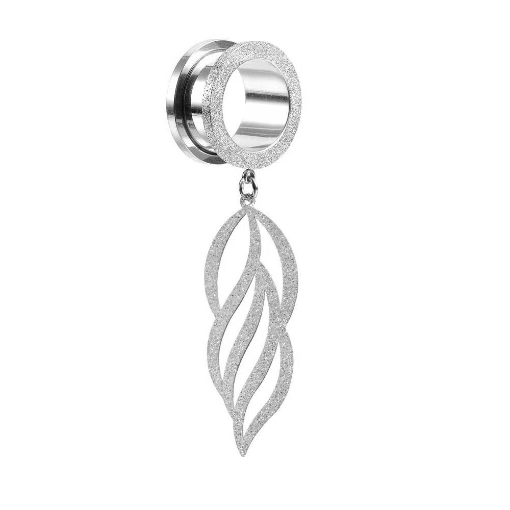 Long frosted silver tunnel - PT-070