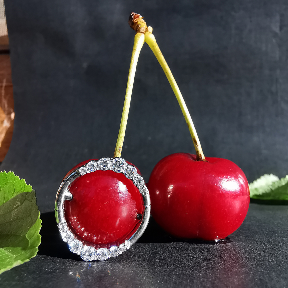 Kolczyk do sutka srebrny z białymi cyrkoniami - PREMIUM ZIRCON - S-012