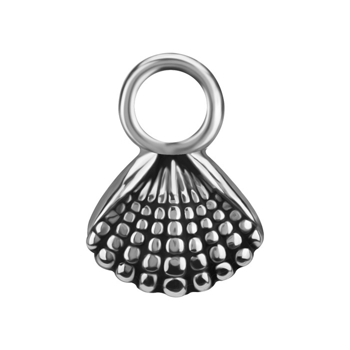 Charms - CoCr NF - shell - silver - D-083