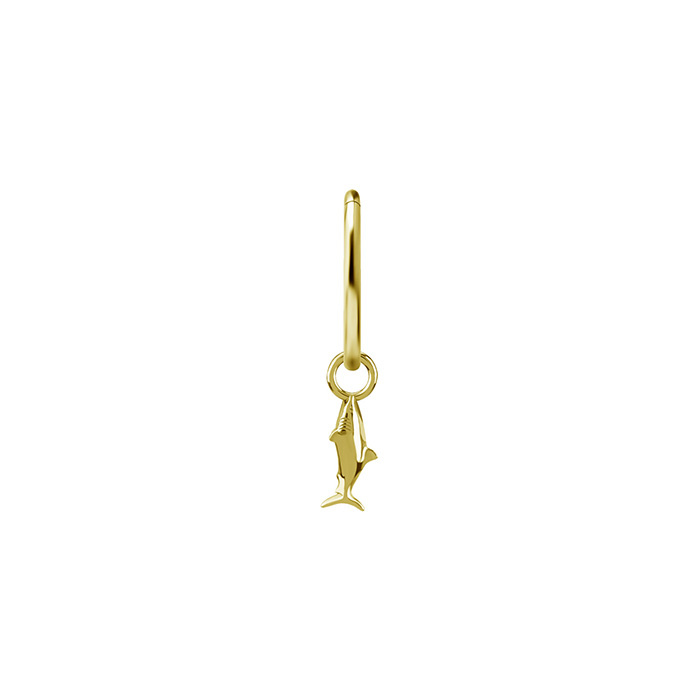 Charms - CoCr NF - shark - gold - D-095