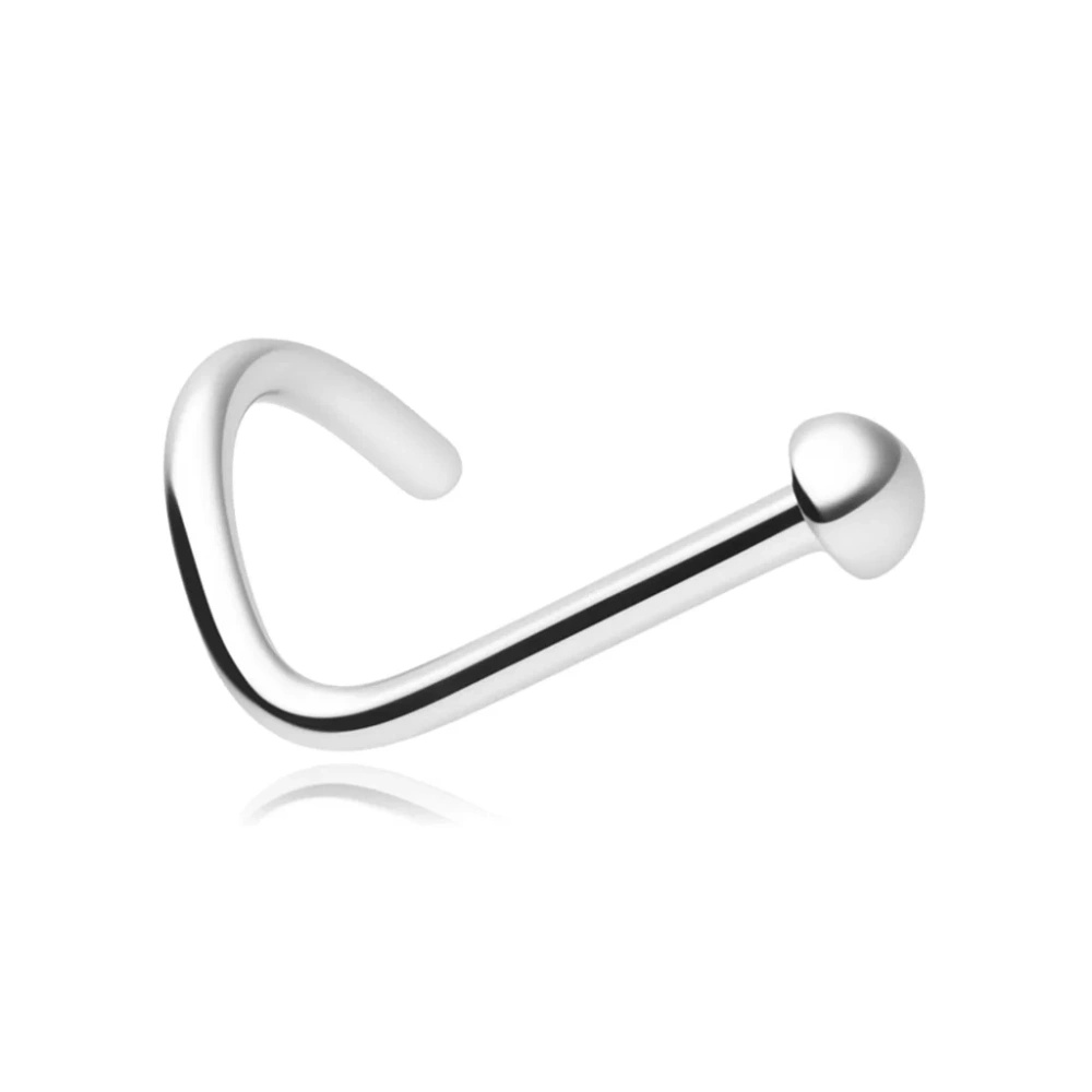 Titanium nose screw - silver - TN-009