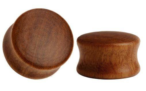 Brown wooden plug - ORGANIC - PT-031