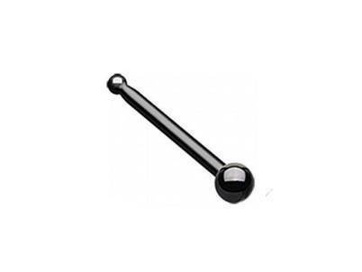 Straight nose piercing black - NS-001