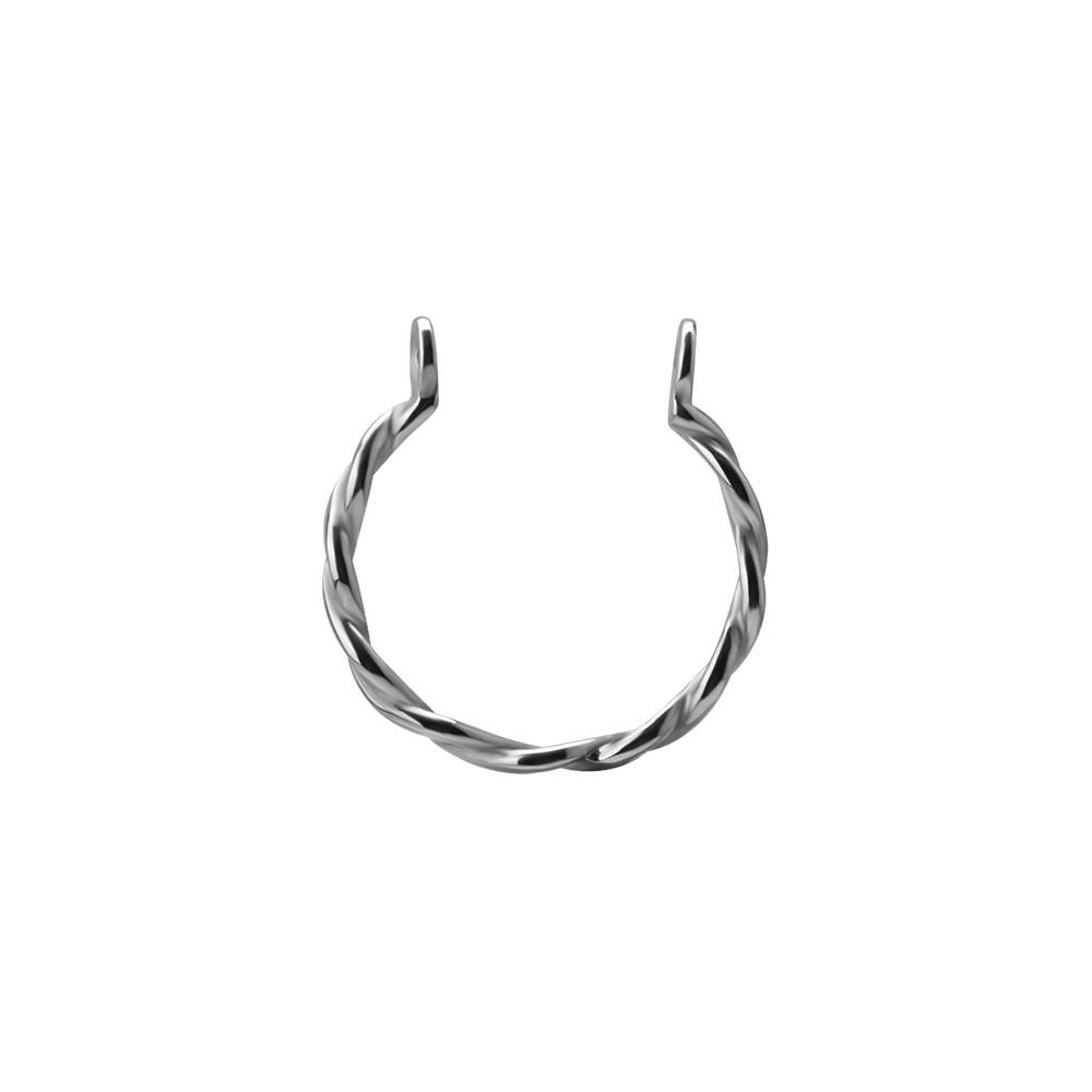 Decorative hoop for barbell - silver - D-002