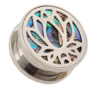 Plug mandala z masą perłową - PT-052