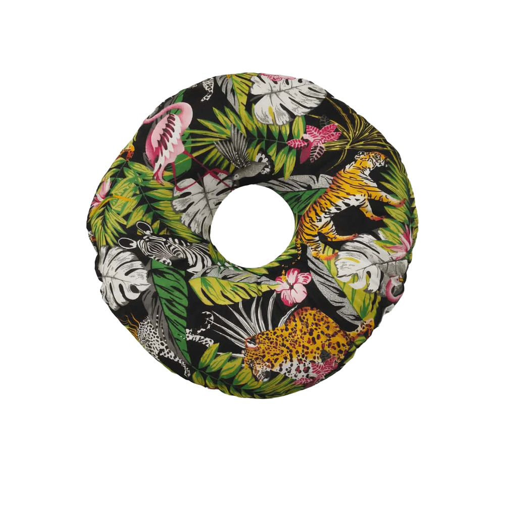 Sleeping pillow with ear opening - tropical - NK-046