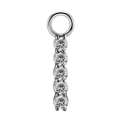 Charms - CoCr NF - srebrny M - PREMIUM ZIRCONIA - D-038