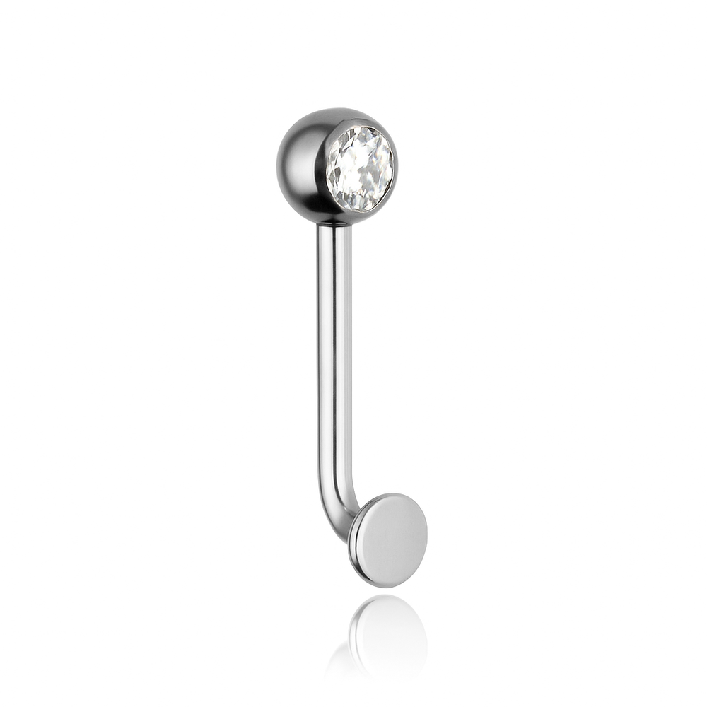 Intimate Earring - CHRISTINA L with White Zirconia - silver - TI-004