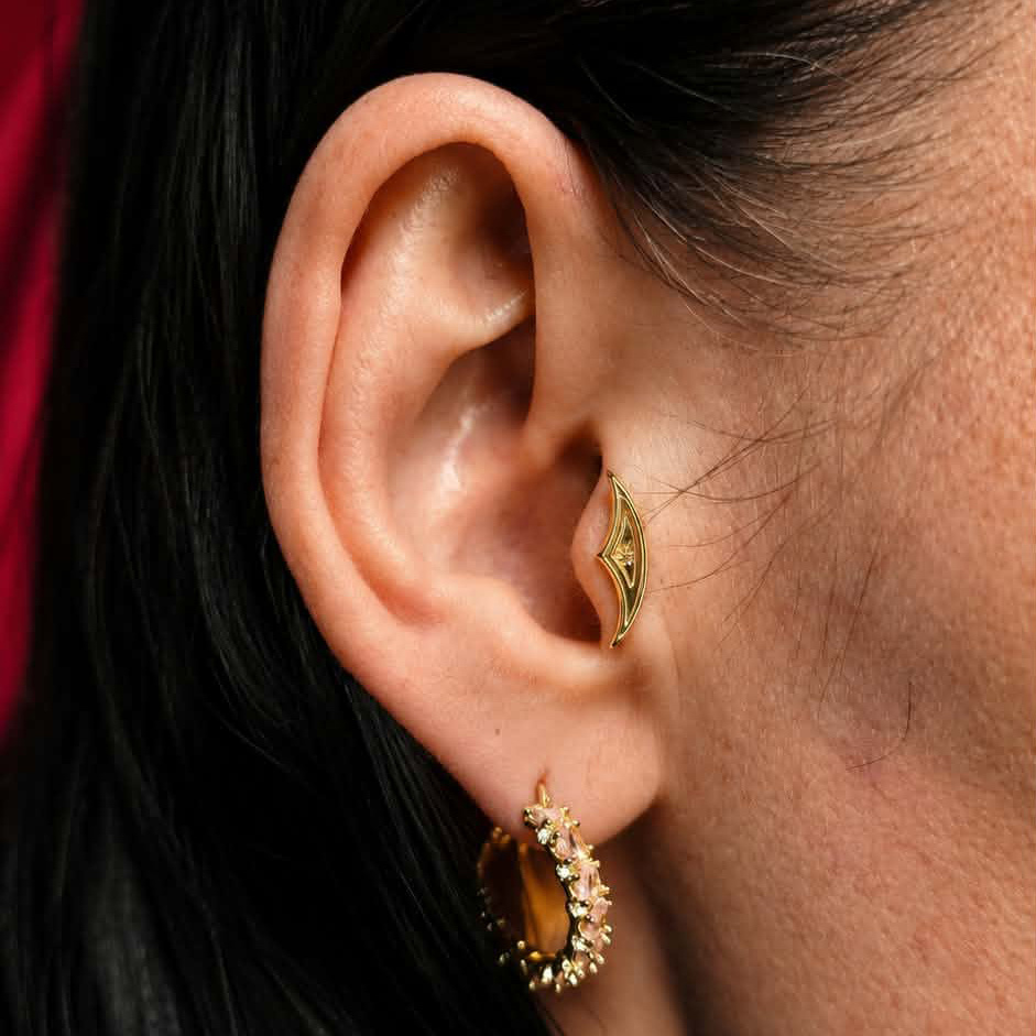 Titanium attachment - decorative - gold - TNA-250