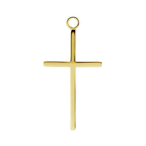 Charms - cross - gold - D-107
