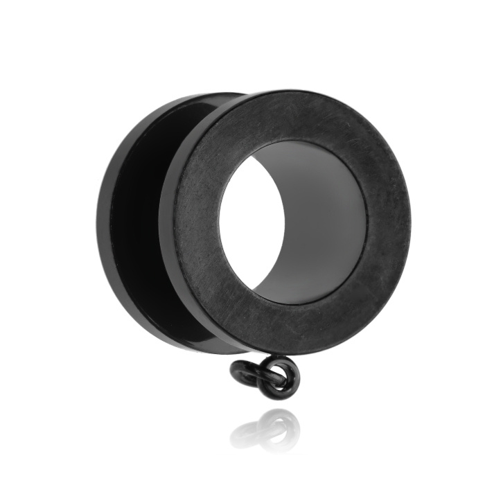 Ear tunnel - do it yourself - black - PT-087