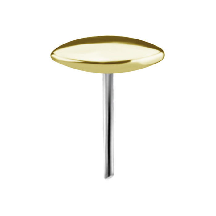 attachment 18K gold disc - gold - GD18K-037