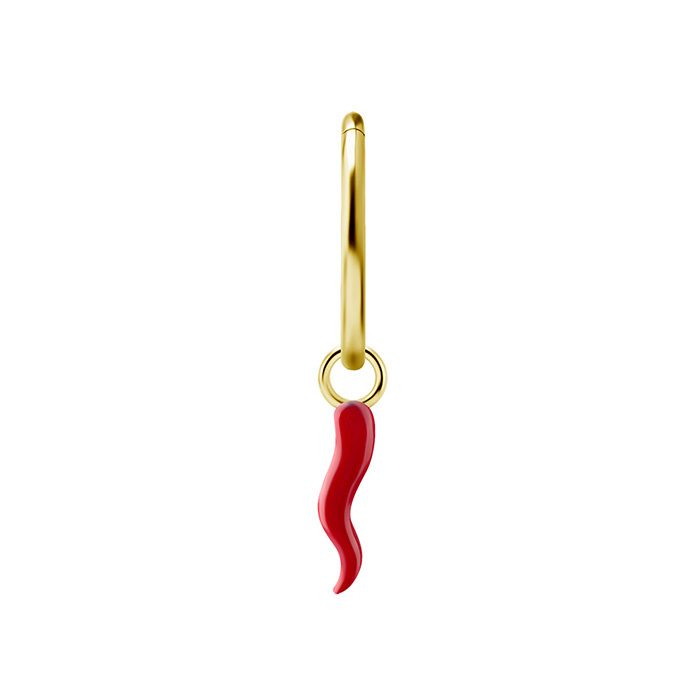 Charms - CoCr NF - red - gold - D-102