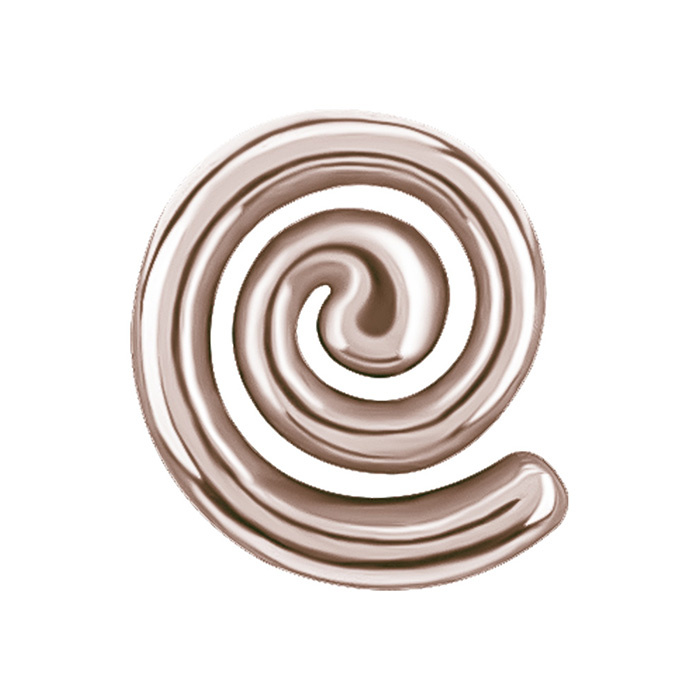 Attachment push in - snail - rose gold - PI-036
