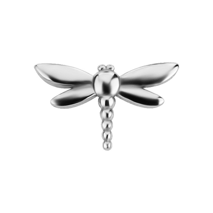 Attachment push in - dragonfly - silver - PI-034