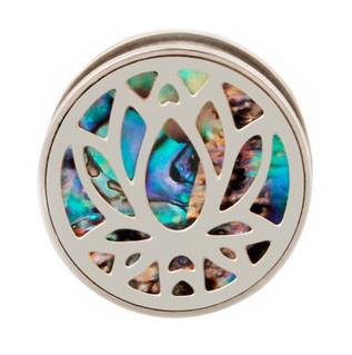 Mandala plug with mother of pearl - PT-052