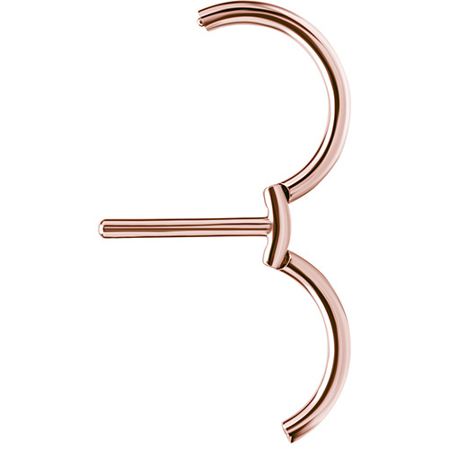 Nipple piercing - rose gold   clicker - S-014