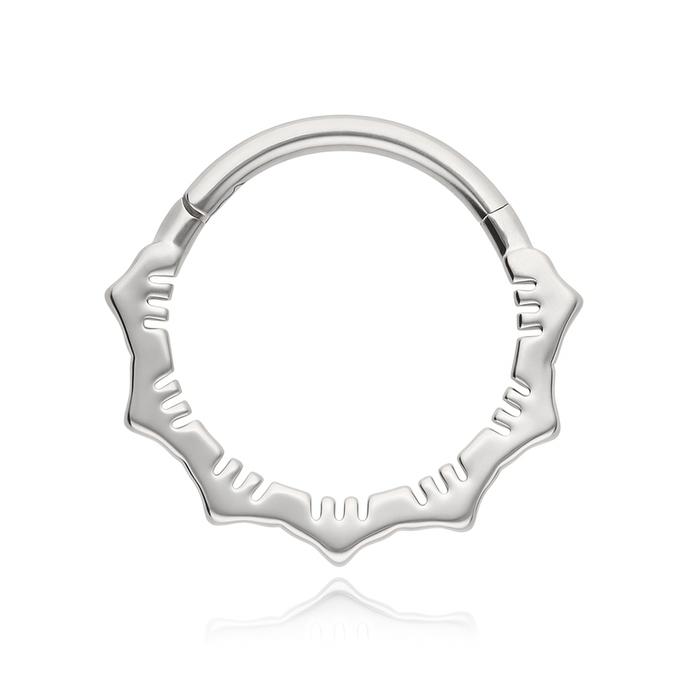 Piercing clicker decorative - silver - K-085