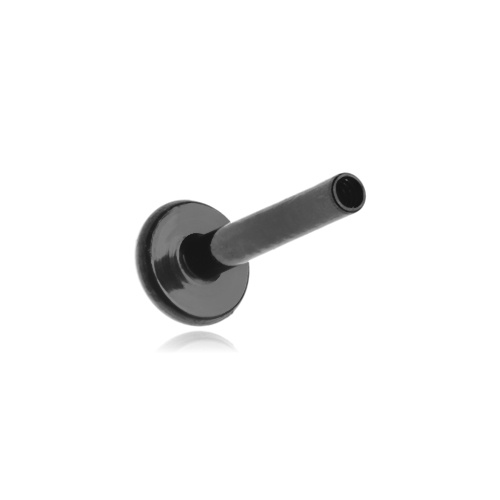 Labret type rod black - female thread - CZ-004