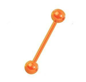 Tongue earring matte orange - KJ-048