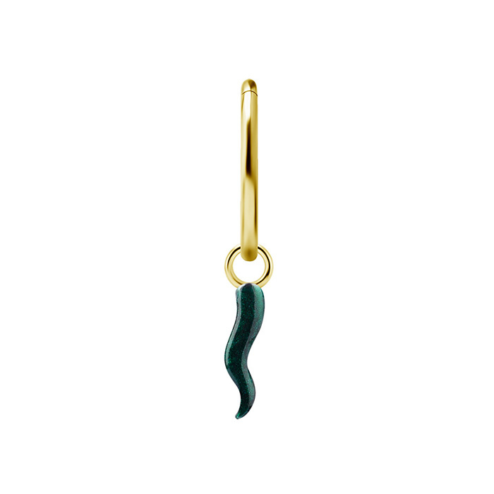 Charms - CoCr NF - green - gold - D-102