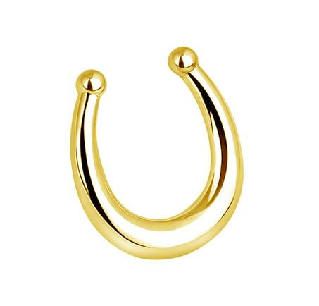 Fake septum - classic gold - FNS-001