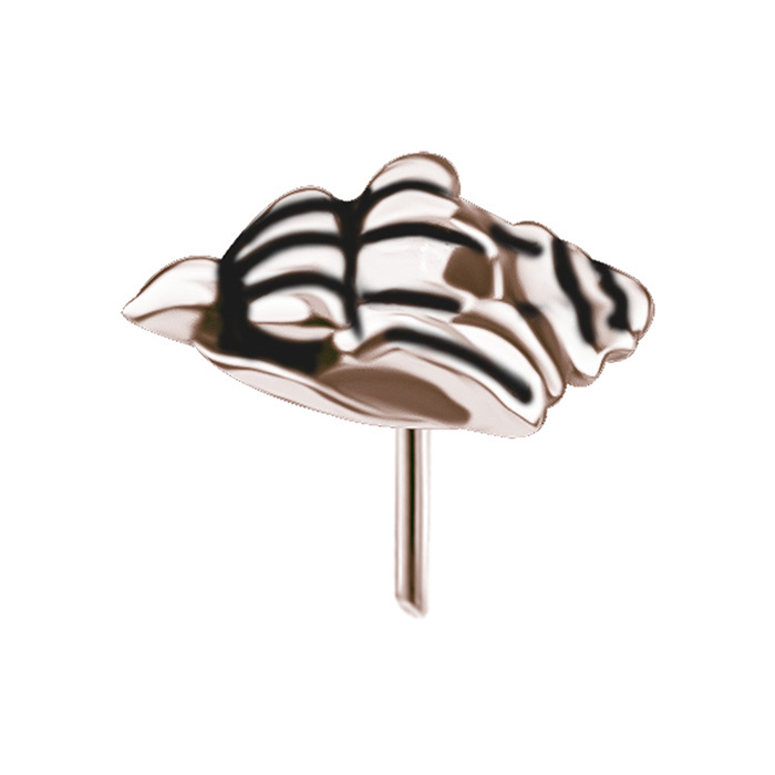 Attachment push in - shell - rose gold - PI-031
