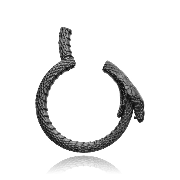 Ear weight hanger snake - black - PT-165