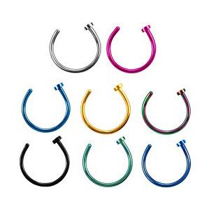 Silver nose ring ring - NS-004