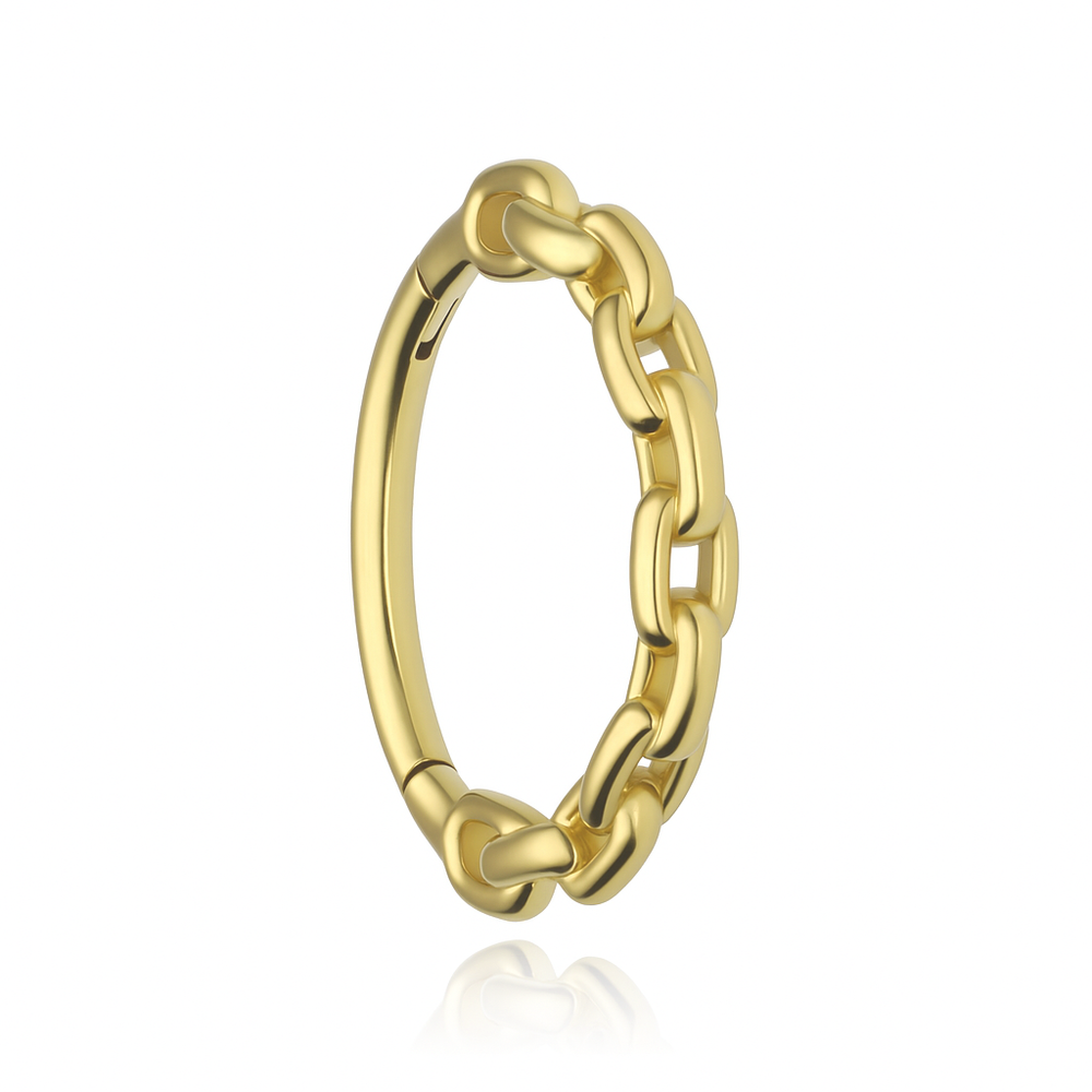 Piercing clicker chain - gold - K-082