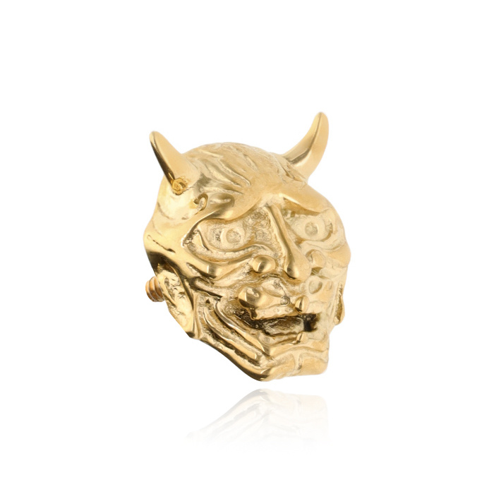 Titanium attachment japanese mask - gold - TNA-109